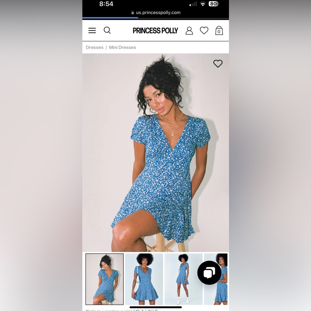 PRINCESS POLLY | The Sting floral mini dress
